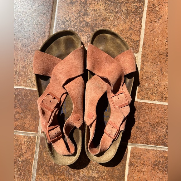 Like new, suede Birkenstock Tulumn - Picture 1 of 4